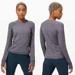 lululemon athletica Long Sleeve Top - Purple, black, pink and Gray